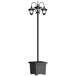 Farola Solar ABS, Acero Inoxidable Outsunny Farola Solar ABS, Acero Inoxidable Outsunny Negro