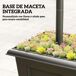 Farola Solar ABS, Acero Inoxidable Outsunny Farola Solar ABS, Acero Inoxidable Outsunny Negro