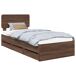 Estructura de cama individual para adultos 101x203 Estructura de cama individual para adultos 101x203 Madera Clara