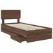 Estructura de cama individual para adultos 101x203 Estructura de cama individual para adultos 101x203 Madera Clara
