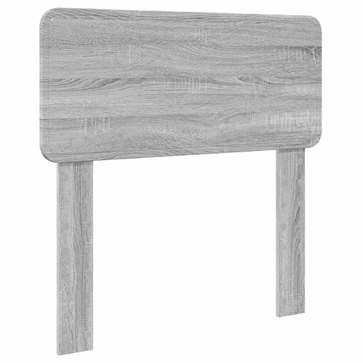 Estrutura de cama de solteiro para adultos de solteiro para adultos Cinza Sonoma 100 x 200 cm Madeira processada