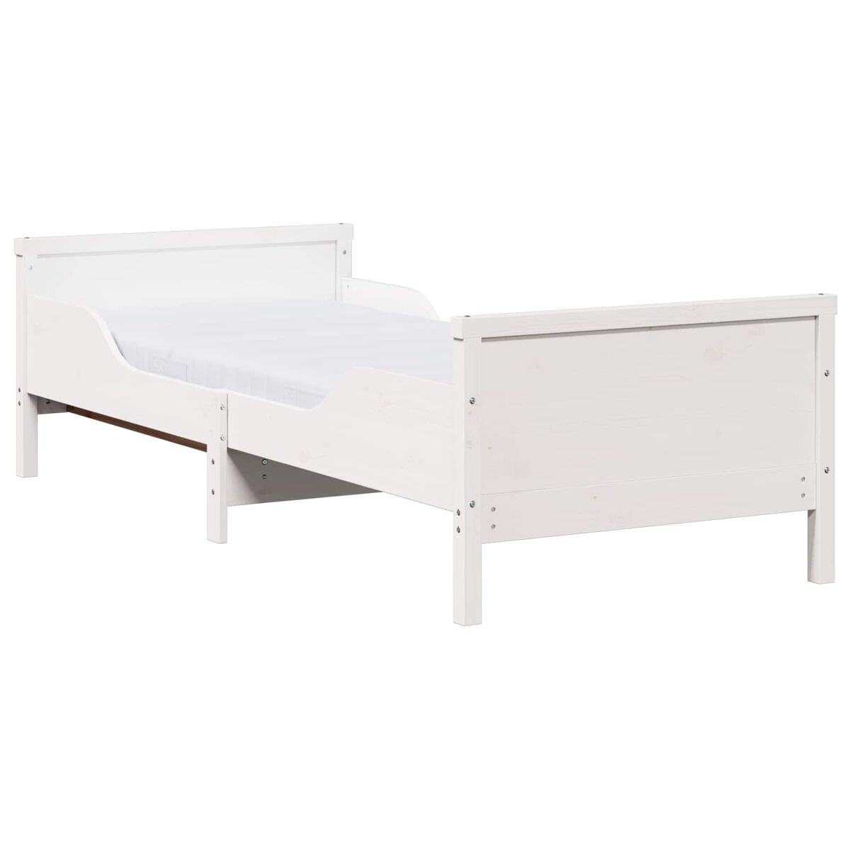estructura de cama individual para adultos - 80 x 200 cm madera de pino macizo