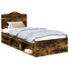Estructura de cama individual para adultos 103x206 Estructura de cama individual para adultos 103x206 Marrón