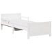 Estructura de cama individual para adultos Estructura de cama individual para adultos Blanco