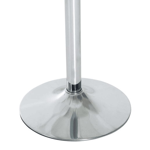HOMCOM Mesa de Jantar Redonda para 2 Pessoas, Ø70 cm, Mesa de Cozinha Moderna com Superfície de Vidro Temperado e Base de Aço, para Sala de Estar, Sala de Jantar, Prateada