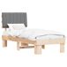 Estructura de cama simple para adultos 83x211 Estructura de cama simple para adultos 83x211 Blanco/ Gris Claro