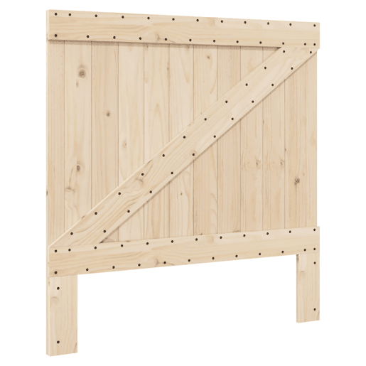 Estrutura de cama de solteiro para adultos com cabeceira 100x200cm pinho maciço