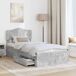 Estructura de cama individual para adultos 103x206 Estructura de cama individual para adultos 103x206 Gris