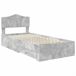 Estructura de cama individual para adultos 103x206 Estructura de cama individual para adultos 103x206 Gris