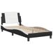 Estructura de cama individual para adultos 85x218 Estructura de cama individual para adultos 85x218 Blanco/ Negro