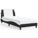 Estructura de cama individual para adultos 85x218 Estructura de cama individual para adultos 85x218 Blanco/ Negro