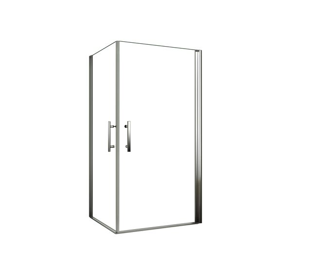Aica mampara de ducha rectangular abatible giratoria vidrio antical 6mm 700x900x1950mm