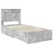 Estructura de cama individual para adultos 100x200 Estructura de cama individual para adultos 100x200 Gris
