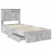 Estructura de cama individual para adultos 100x200 Estructura de cama individual para adultos 100x200 Gris