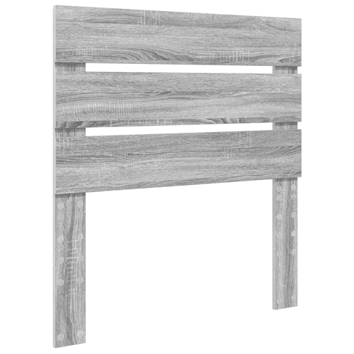 Estrutura de cama de solteiro para adultos com gaveta Cinza Sonoma e Prata 75 x 190 cm
