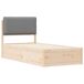 Estructura de cama simple para adultos 80x195 Estructura de cama simple para adultos 80x195 Blanco/ Gris Claro