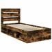 Estructura de cama individual para adultos 103x206 Estructura de cama individual para adultos 103x206 Gris