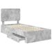 Estructura de cama individual para adultos 103x203 Estructura de cama individual para adultos 103x203 Gris
