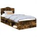 Estructura de cama individual para adultos 103x206 Estructura de cama individual para adultos 103x206 Gris