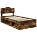 Estructura de cama individual para adultos 103x206 Estructura de cama individual para adultos 103x206 Gris
