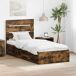 Estructura de cama individual para adultos 78x193 Estructura de cama individual para adultos 78x193 Marrón