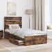 Estructura de cama individual para adultos 78x193 Estructura de cama individual para adultos 78x193 Marrón