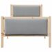 Estructura de cama individual para adultos 105x209 Estructura de cama individual para adultos 105x209 Blanco/ Gris Claro