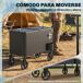 Carrito Nevera Acero, PU Outsunny, hogar - cocina Carrito Nevera Acero, PU Outsunny, hogar - cocina Blanco