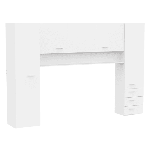 Guarda-roupa infantil Tidy Bridge Youth, branco fosco, 304 x 203 cm