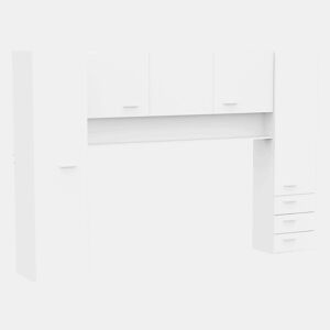 Guarda-roupa infantil Tidy Bridge Youth, branco fosco, 304 x 203 cm