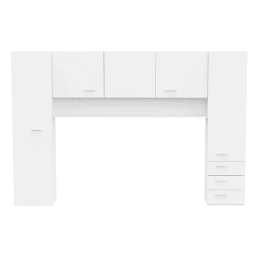 Guarda-roupa infantil Tidy Bridge Youth, branco fosco, 304 x 203 cm