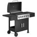 Barbacoa de Ga Metal, Acero Inoxidable Outsunny Barbacoa de Ga Metal, Acero Inoxidable Outsunny Negro
