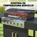 Barbacoa de Ga Metal, Acero Inoxidable Outsunny Barbacoa de Ga Metal, Acero Inoxidable Outsunny Negro