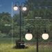 Farola Solar ABS, Acero Inoxidable Outsunny Farola Solar ABS, Acero Inoxidable Outsunny Negro