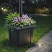 Farola Solar ABS, Acero Inoxidable Outsunny Farola Solar ABS, Acero Inoxidable Outsunny Negro