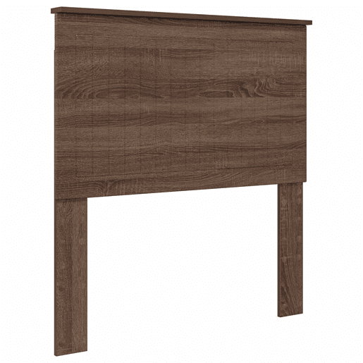 Estrutura de cama de solteiro moderno com cabeceira - Carvalho Marrom 90 x 190 cm