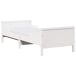 Estructura de cama individual para adultos Estructura de cama individual para adultos Blanco