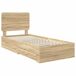 Estructura de cama individual para adultos 78x193 Estructura de cama individual para adultos 78x193 Madera Clara
