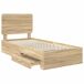 Estructura de cama individual para adultos 78x193 Estructura de cama individual para adultos 78x193 Madera Clara