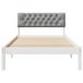 Estructura de cama individual para adultos 105x214 Estructura de cama individual para adultos 105x214 Blanco/ Gris Claro