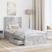 Estructura de cama individual para adultos 78x196 Estructura de cama individual para adultos 78x196 Gris