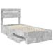 Estructura de cama individual para adultos 78x196 Estructura de cama individual para adultos 78x196 Gris