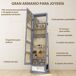 Armario Joyero MDF, Vidrio HOMCOM, hogar - decoración Armario Joyero MDF, Vidrio HOMCOM, hogar - decoración Gris