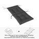 Cojines para Sillas Poliéster, Algodón Outsunny Cojines para Sillas Poliéster, Algodón Outsunny Gris