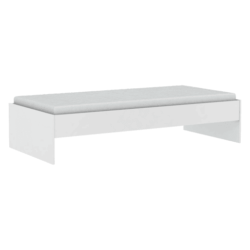 Cama auxiliar Tidy de 90x200 cm com gaveta para quarto infantiladolescente, móveis para quarto, branca