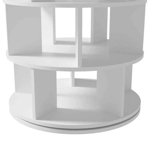 Estante para sapatos 115x60 cm - Ângulo giratório, 5 níveis - Branco