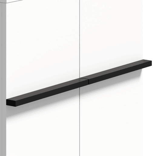 Sapateira 95x60x35 cm - Porta dupla, grande capacidade, prateleiras ajustáveis - PretoBranco