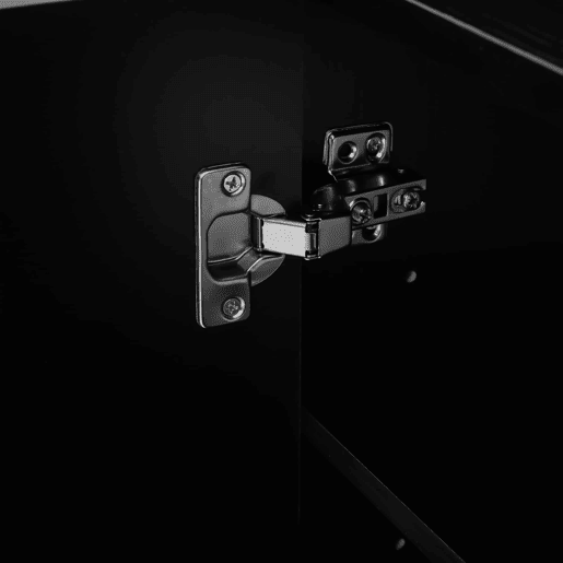 Sapateira com espelho de corpo inteiro - estrutura preta com design vertical, várias prateleiras de grande capacidade para sapatos - Preto