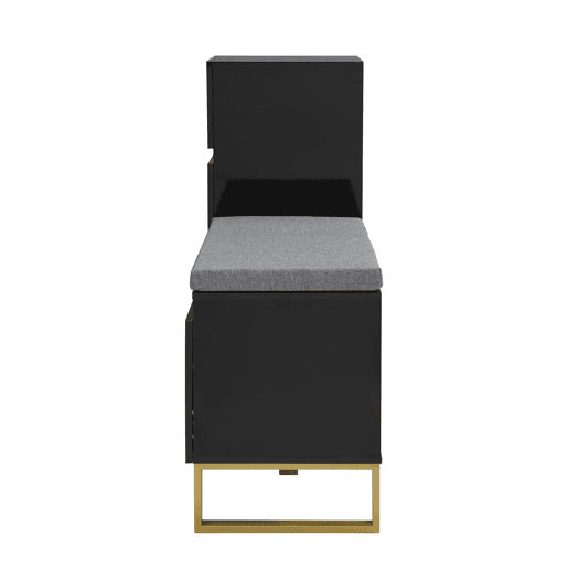 sapateira grande - vários níveis, moderna e minimalista, com gavetas e portas - preta sapateira grande - vários níveis, moderna e minimalista, com gavetas e portas - preta