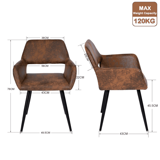 Mesa Jantar Extensível Preta 120-160 cm com 6 Cadeiras Coquille Estofadas Suede Castanho Assento Acolchoado Pernas Metálicas Estilo Industrial Moderno Mesa Jantar Extensível Preta 120-160 cm com 6 Cadeiras Coquille Estofadas Suede Castanho Assento Acolchoado Pernas Metálicas Estilo Industrial Moderno